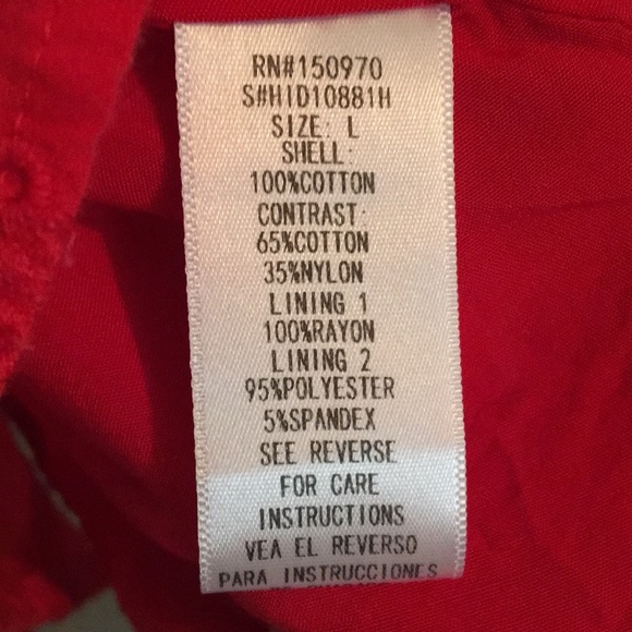 Red Eyelette Dress -Impressions Boutique - Picture 3 of 8